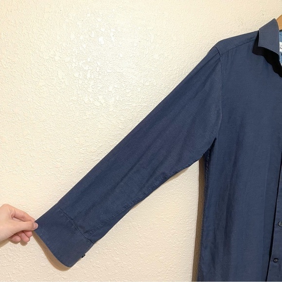 Ted Baker Endurance Long Sleeve Button Front Shirt Size 15.5 32/33 Men - Picture 3 of 8